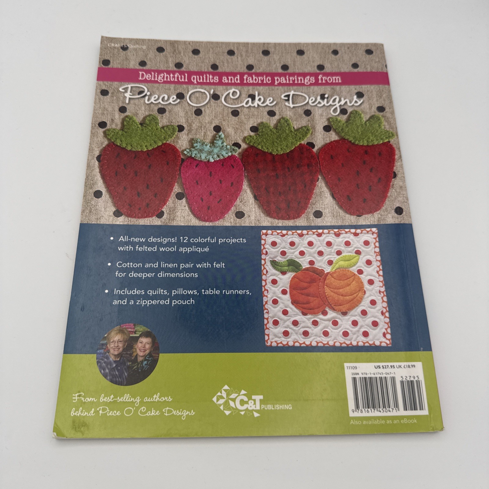 Wool Appliqué the Piece o‘ Cake Way : 12 Cheerful Projects – Mix Wool with…
