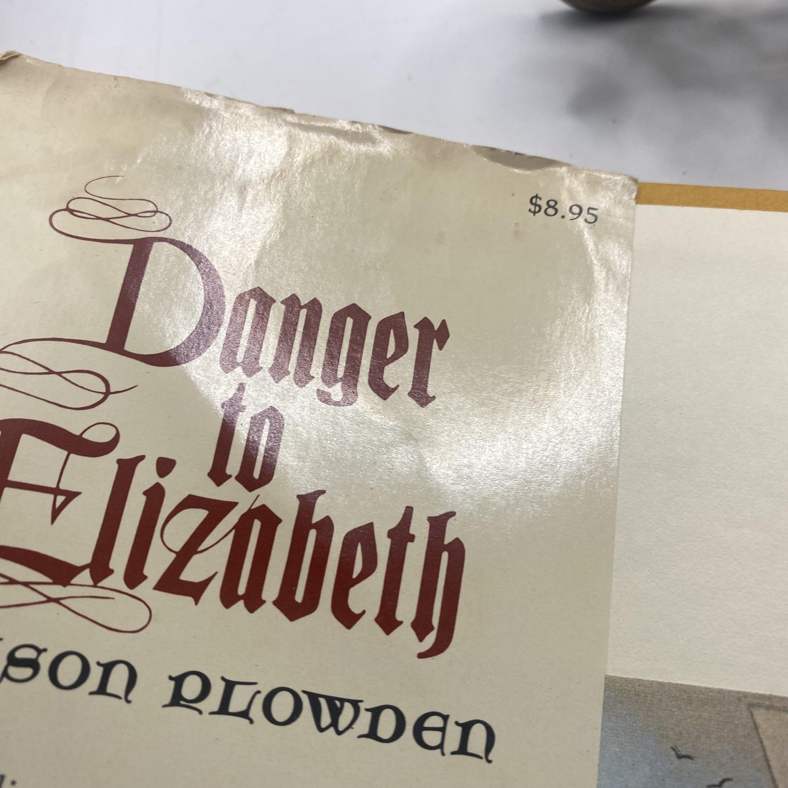 Vintage 1973 Danger To Elizabeth Alison Plowden Stein & Day Red HC DJ History