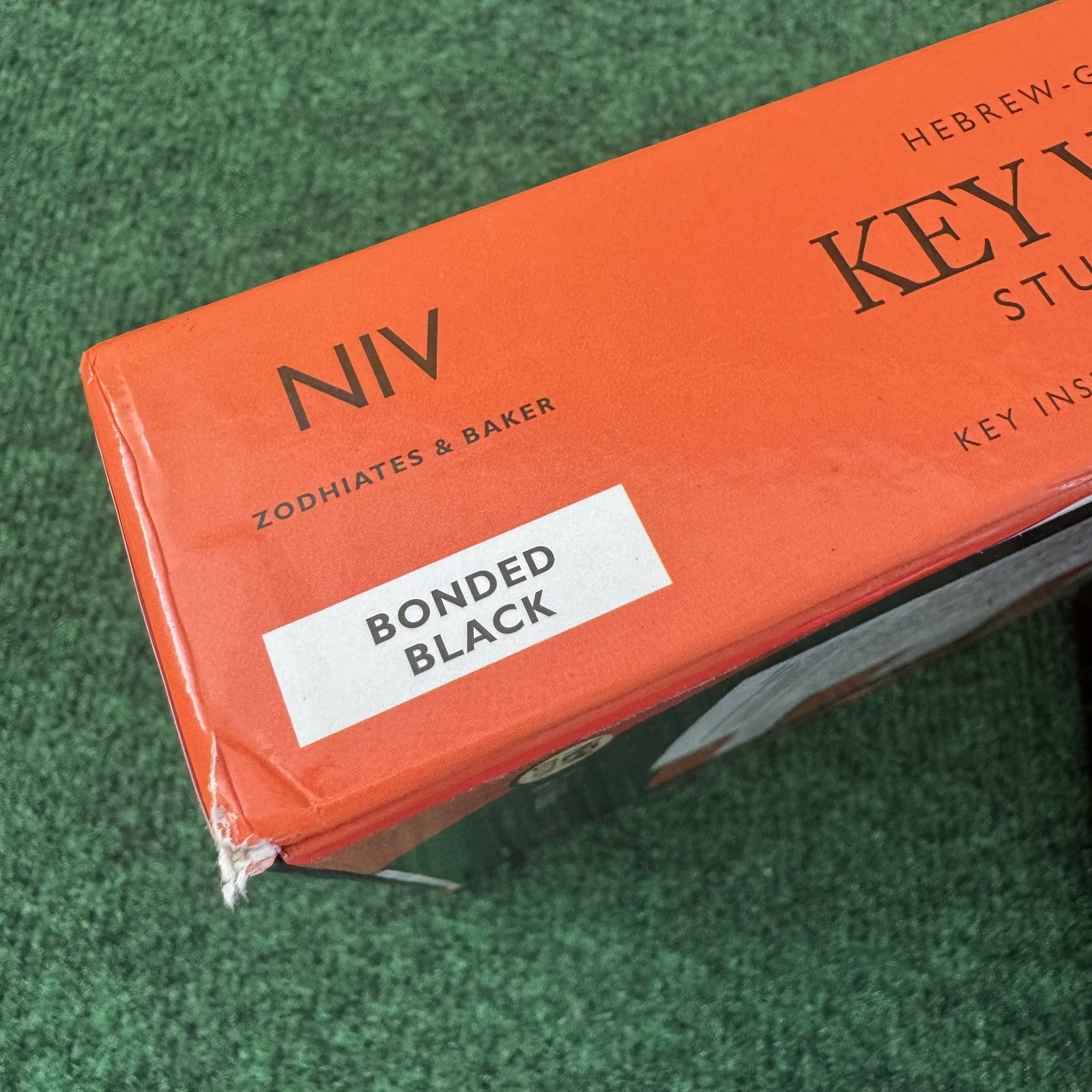 NIV Hebrew Greek Key Word Study Bible Bonded Black Red Letter 1984 Edition