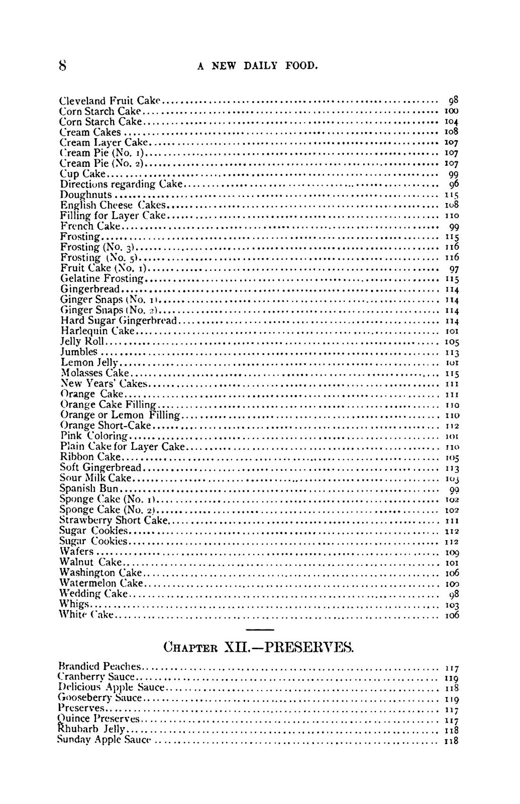 1885 A New Daily Food Vintage Cook Book 129 Pages