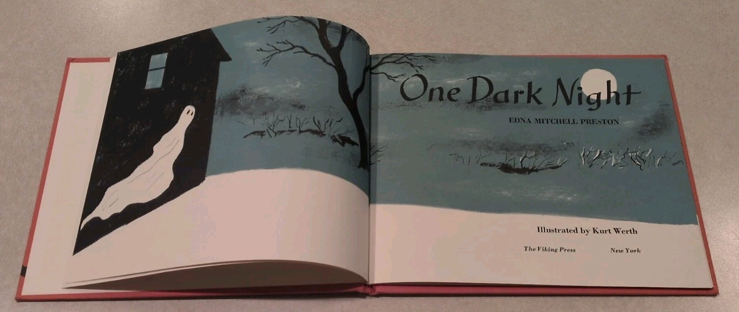 One Dark Night By Edna Mitchell Preston Vintage 1969 Hardcover Review Copy RARE!