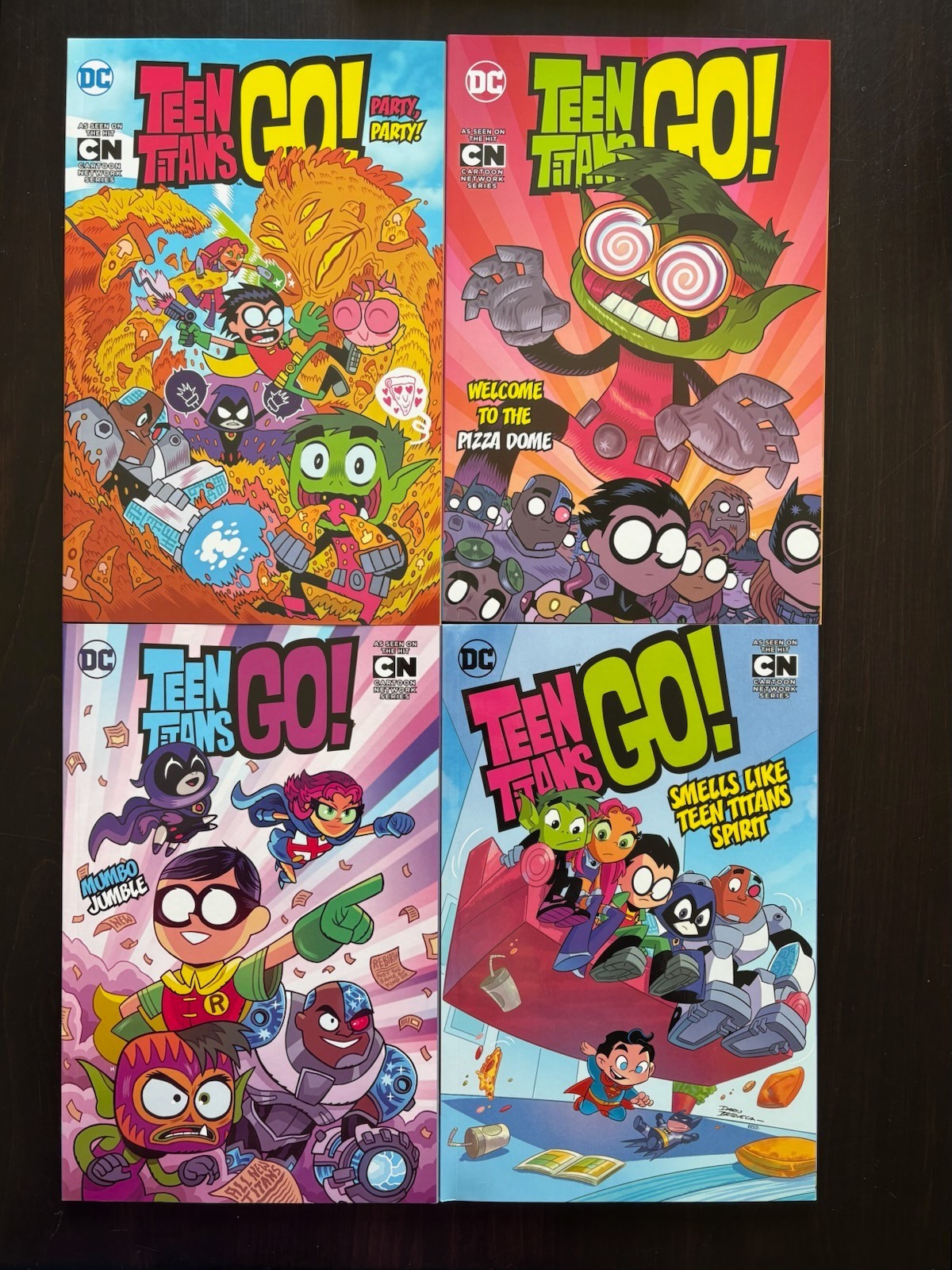 Teen Titans GO! Box Set DC Comics Cartoon Network Series (4) pb books