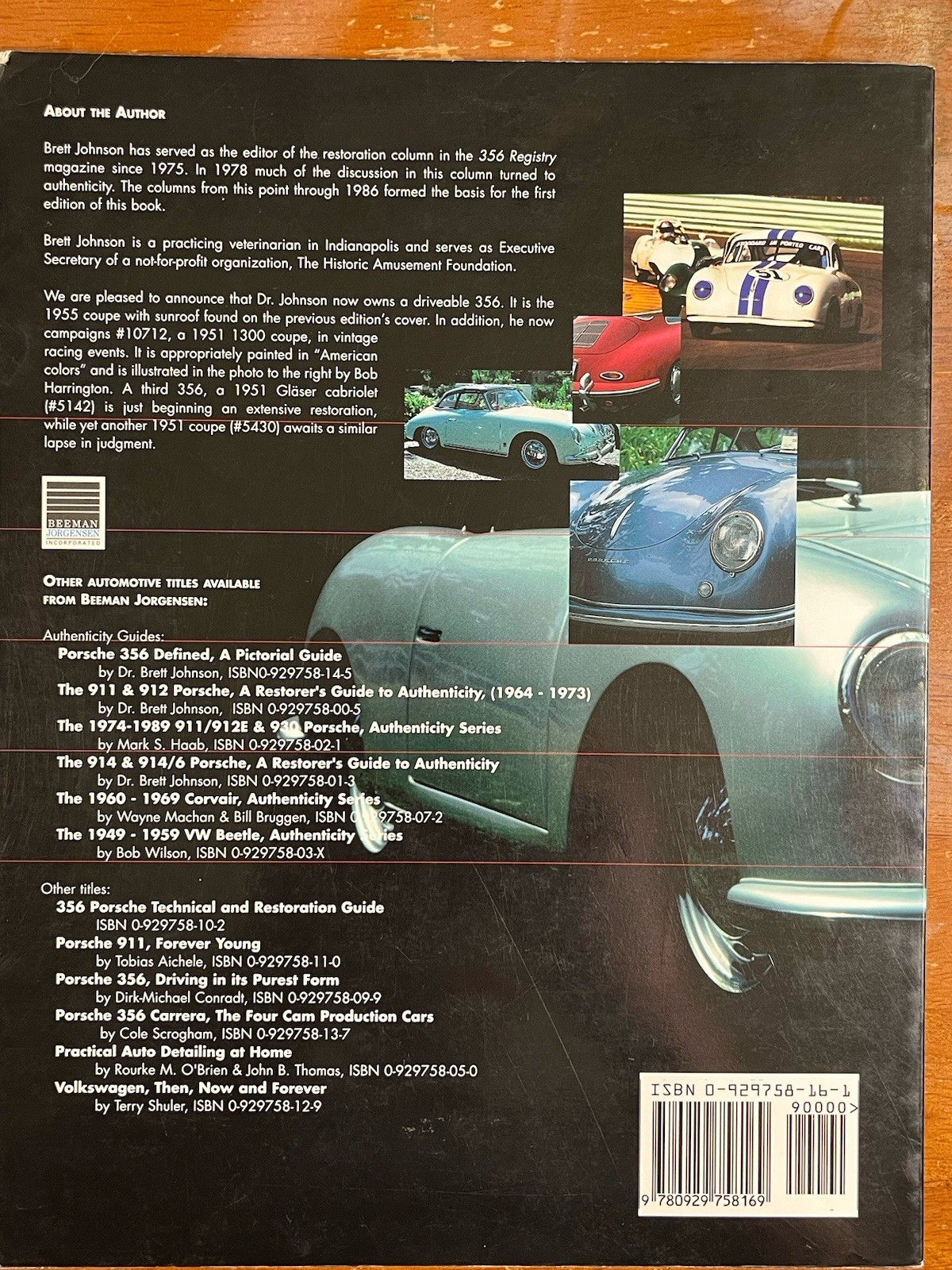 LOT 356 PORSCHE: Restorers Guide Authenticity & RS Spyders Johnson Maltby Books