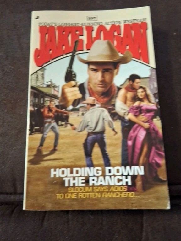 16 Jake Logan Slocum Western Paperback Book Lot #206-361 Jove Vintage