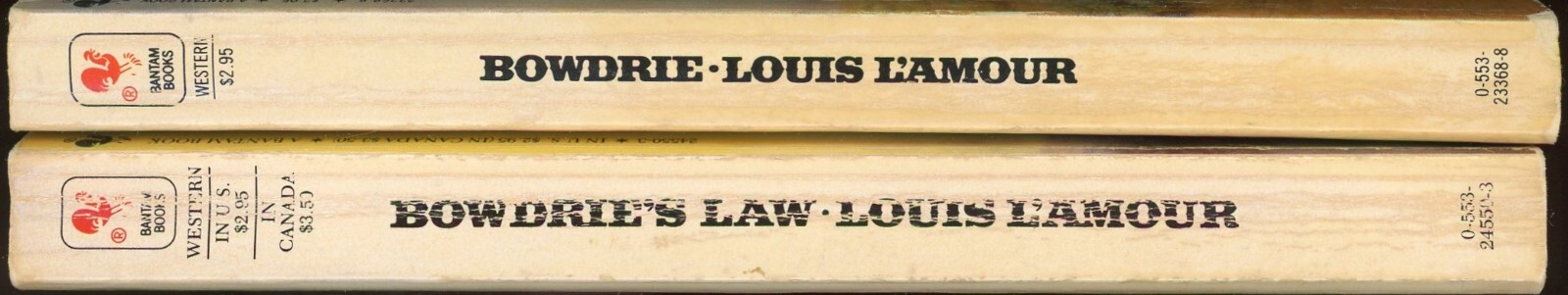 Chick Bowdrie Western Adventure Lot of 2 Paperback by Louis Lamour