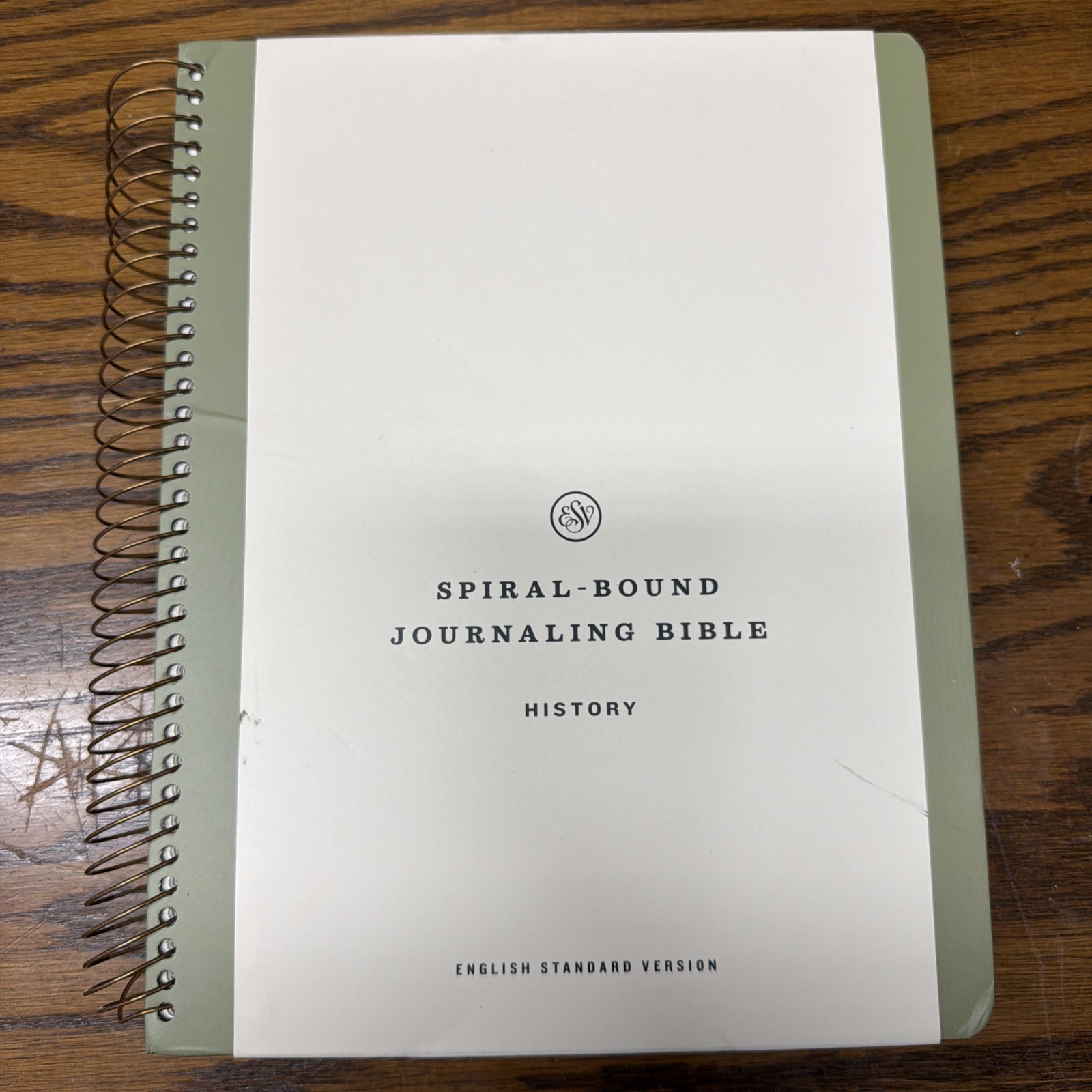 ESV SPIRAL-BOUND JOURNALING BIBLE: HISTORY-HARDCOVER