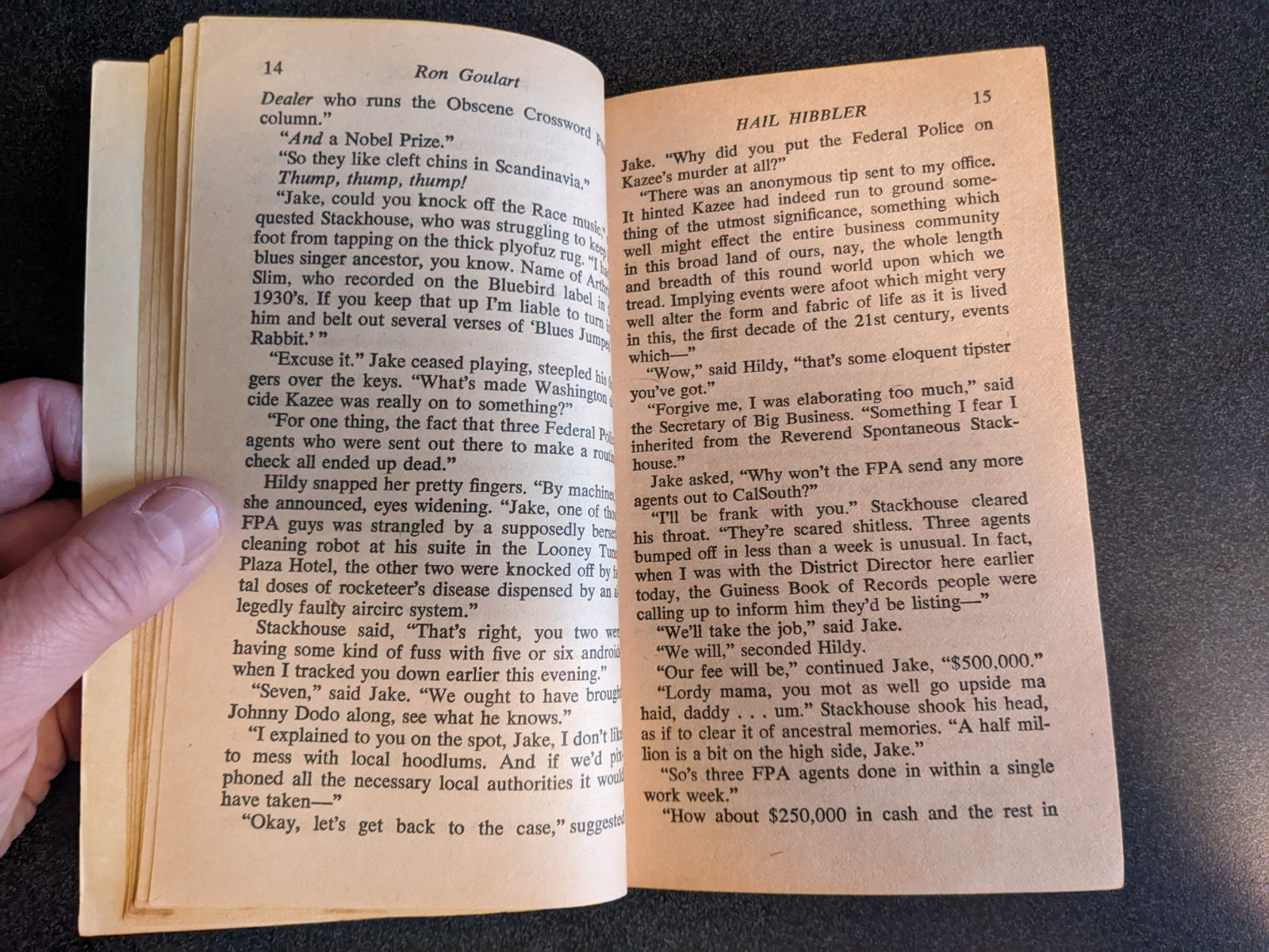Hail Hibbler By Ron Goulart 1980, First Edition & Printing PB. DAW Books No. 399