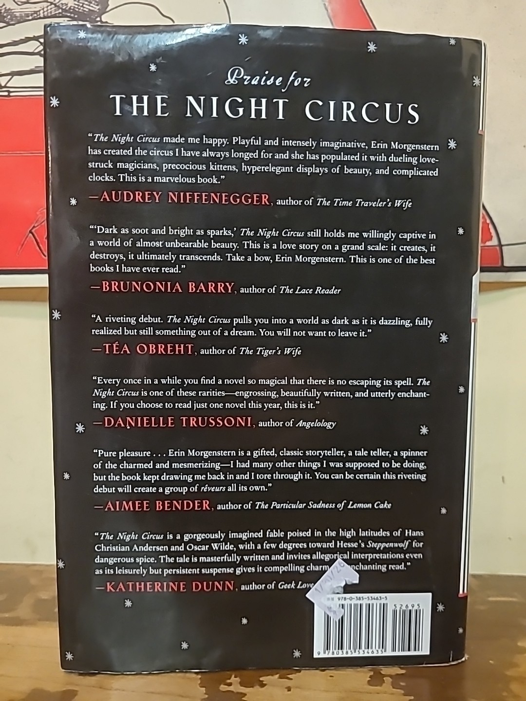 The Night Circus 2011 Erin Morgenstern HCDJ Book True First Edition 1st Print VG