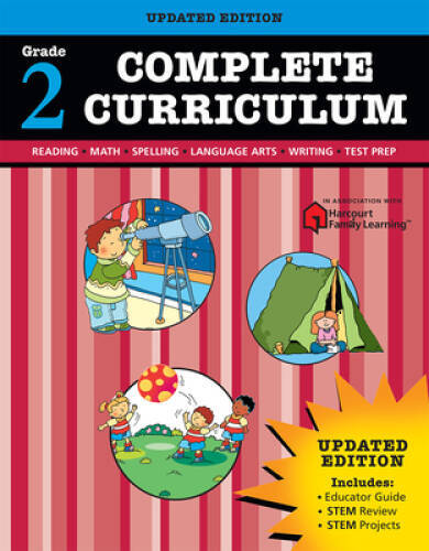 Complete Curriculum: Grade 2 (Flash Kids Harcourt Family Learning) – GOOD