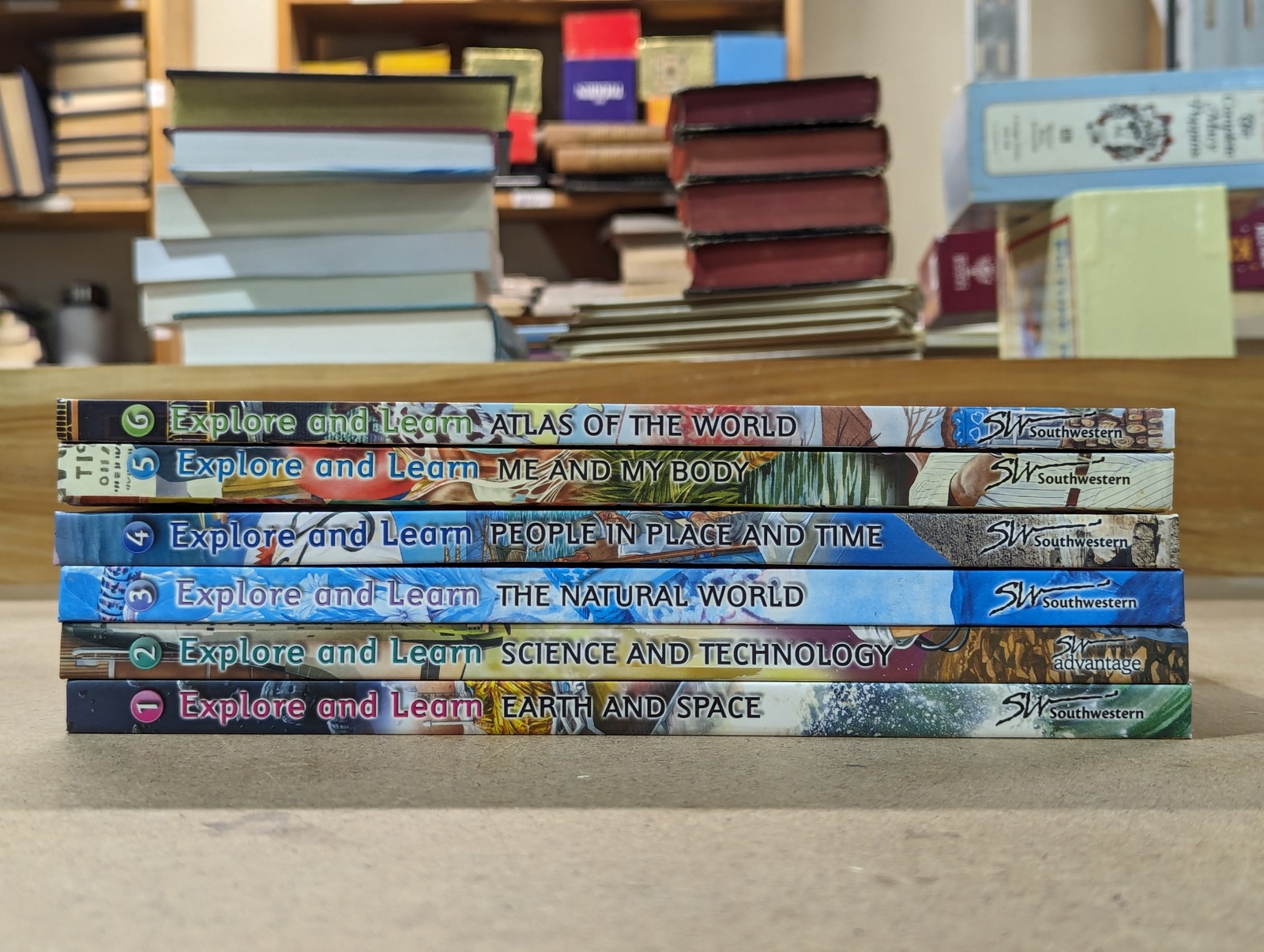 Lot of 6 Explore and Learn Books by Southwestern – Educational Series – #1-6