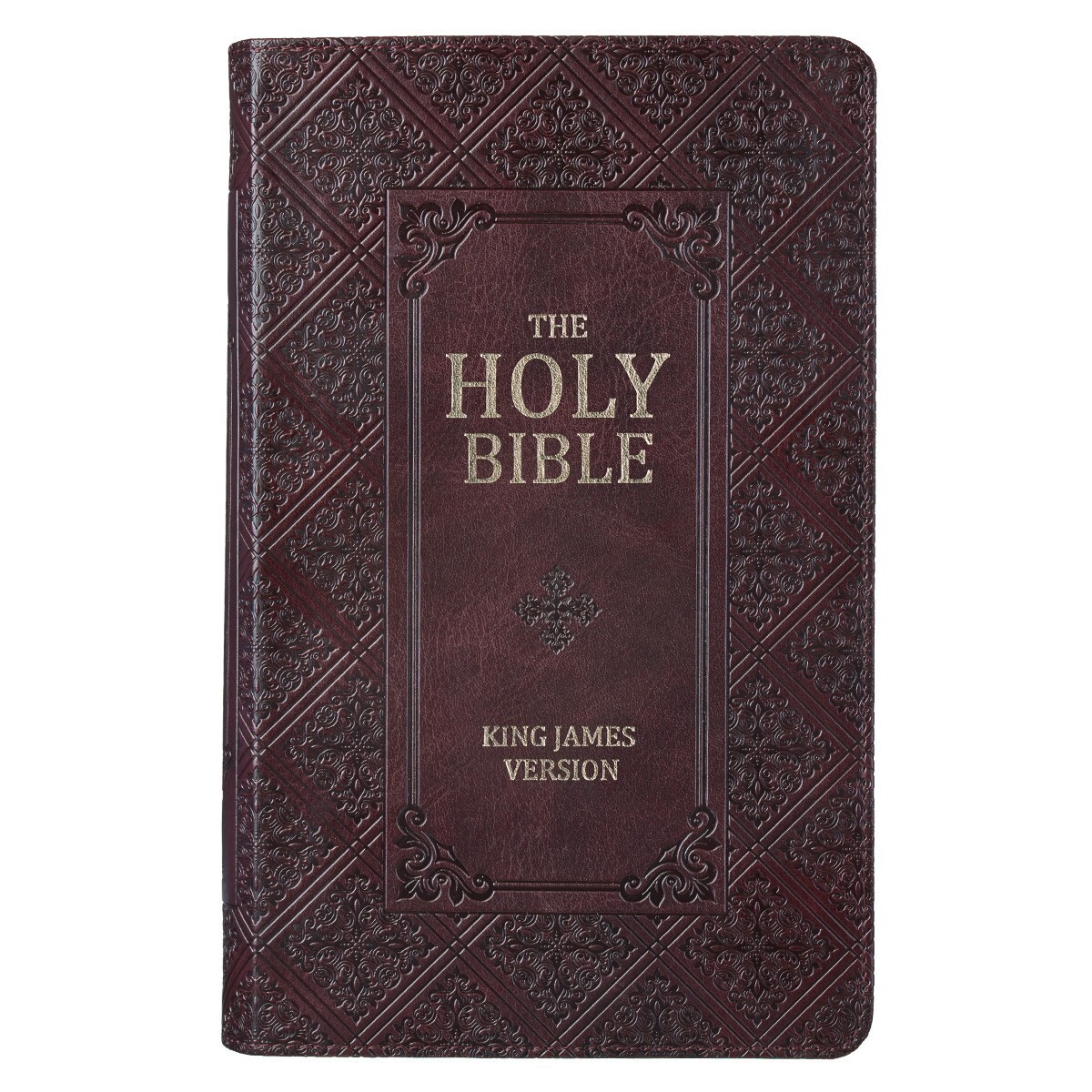 The Holy Bible KJV Giant Print Indexed Jesus Words In Red / Dark Brown