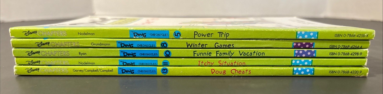 Disney’s Doug Chronicles 1990s Lot of 5, Books 5, 8, 10, 11 & 13