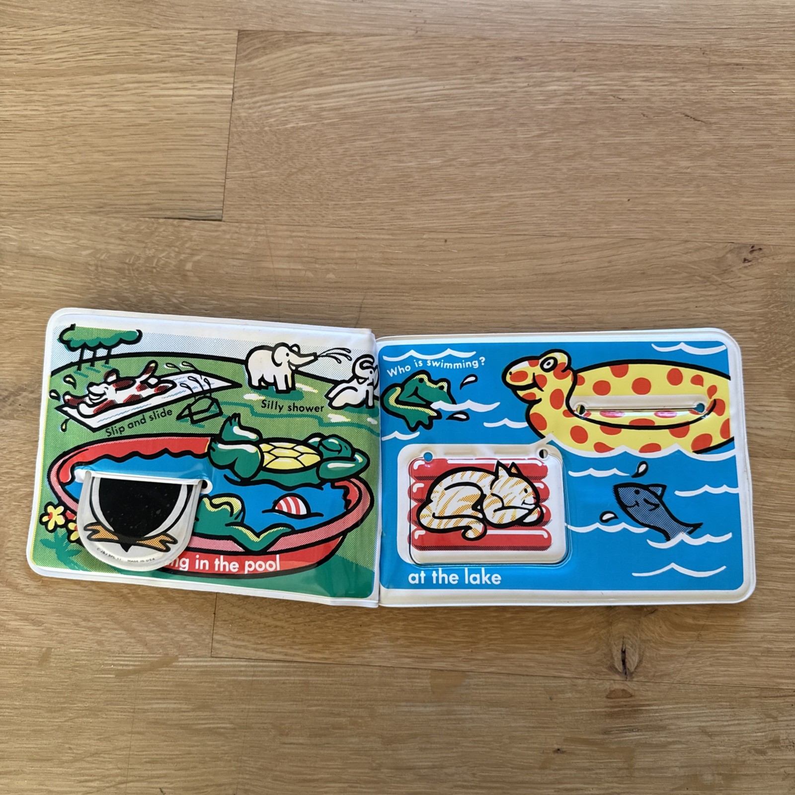 Vintage Johnson & Johnson Wet Willy’s Water Fun Vinyl Bath Book