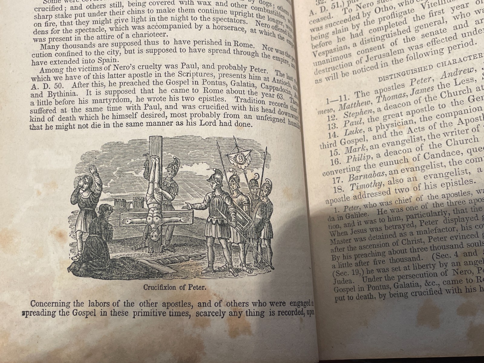 Antique 1839 A History of the Church, From the Birth of Christ to the Present