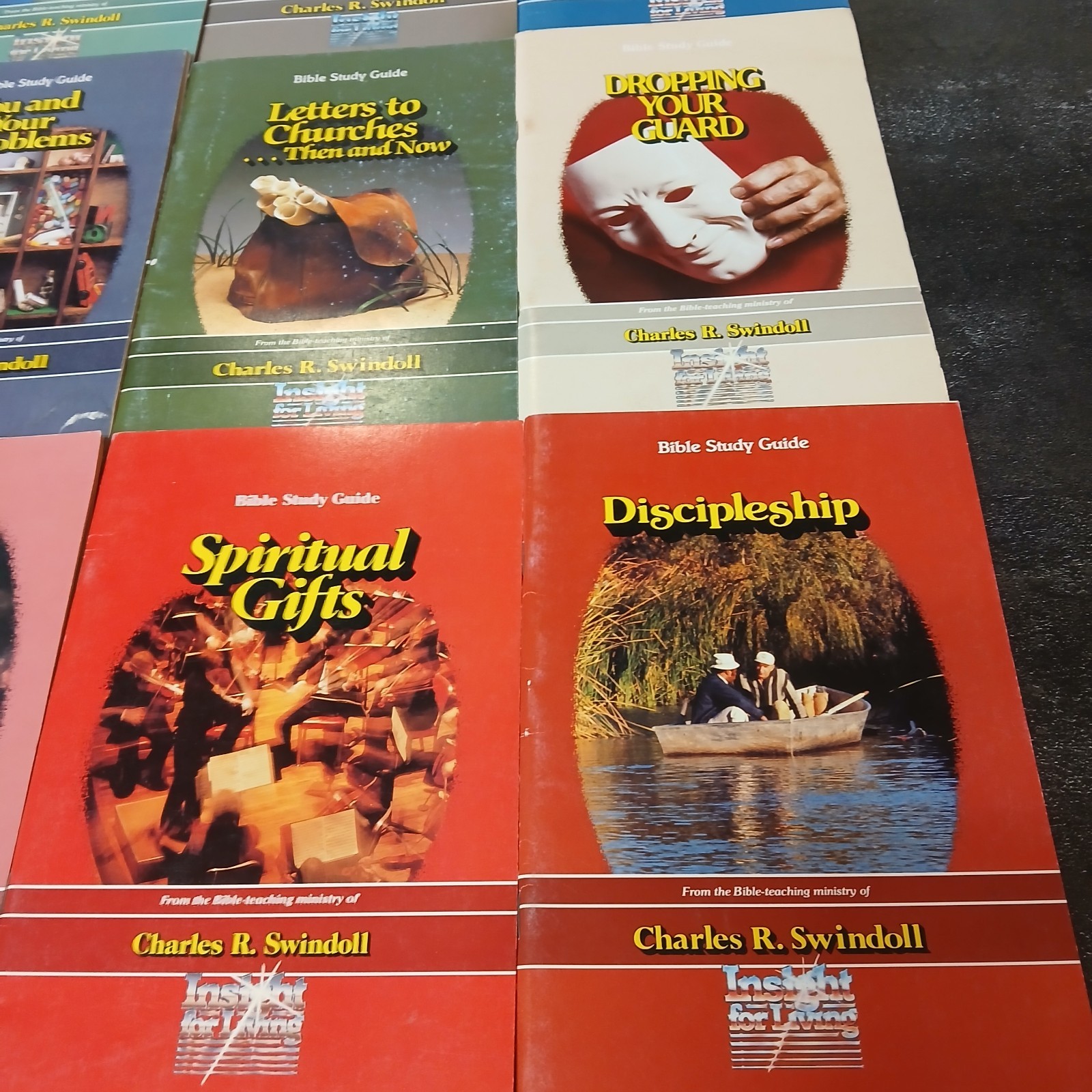 Charles R. Swindoll Pamphlet Lot of 12 Bible Study Guides 1980-1983