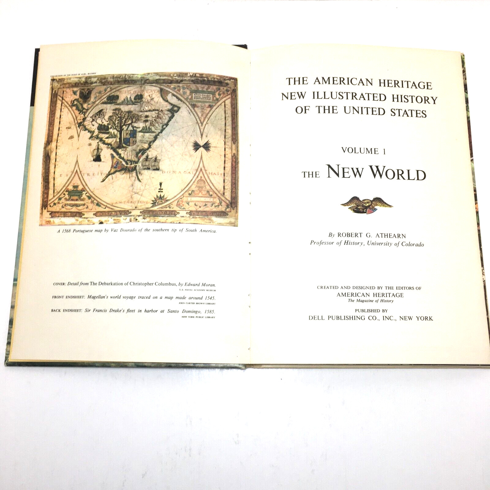 The American Heritage volume 1 The New World by Robert Athearn – book homeschool