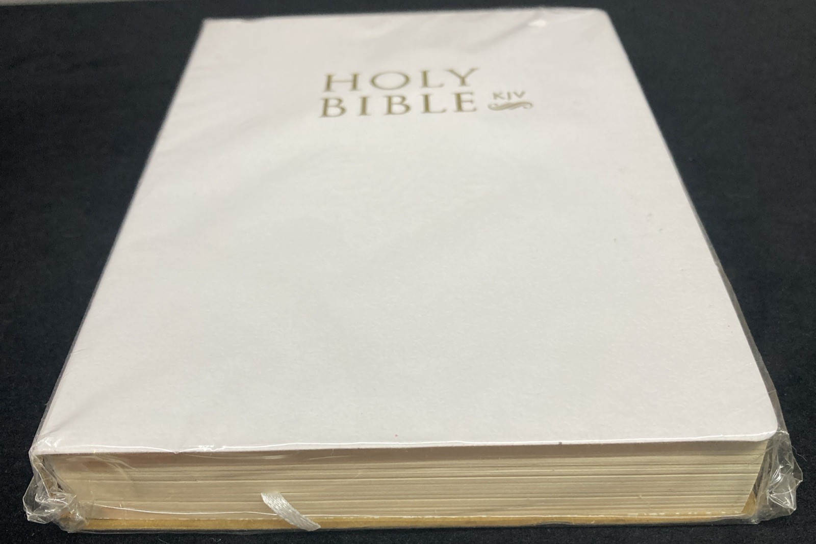 Holy Bible KJV Old & New Testament Red Letter Edition White Leatherette