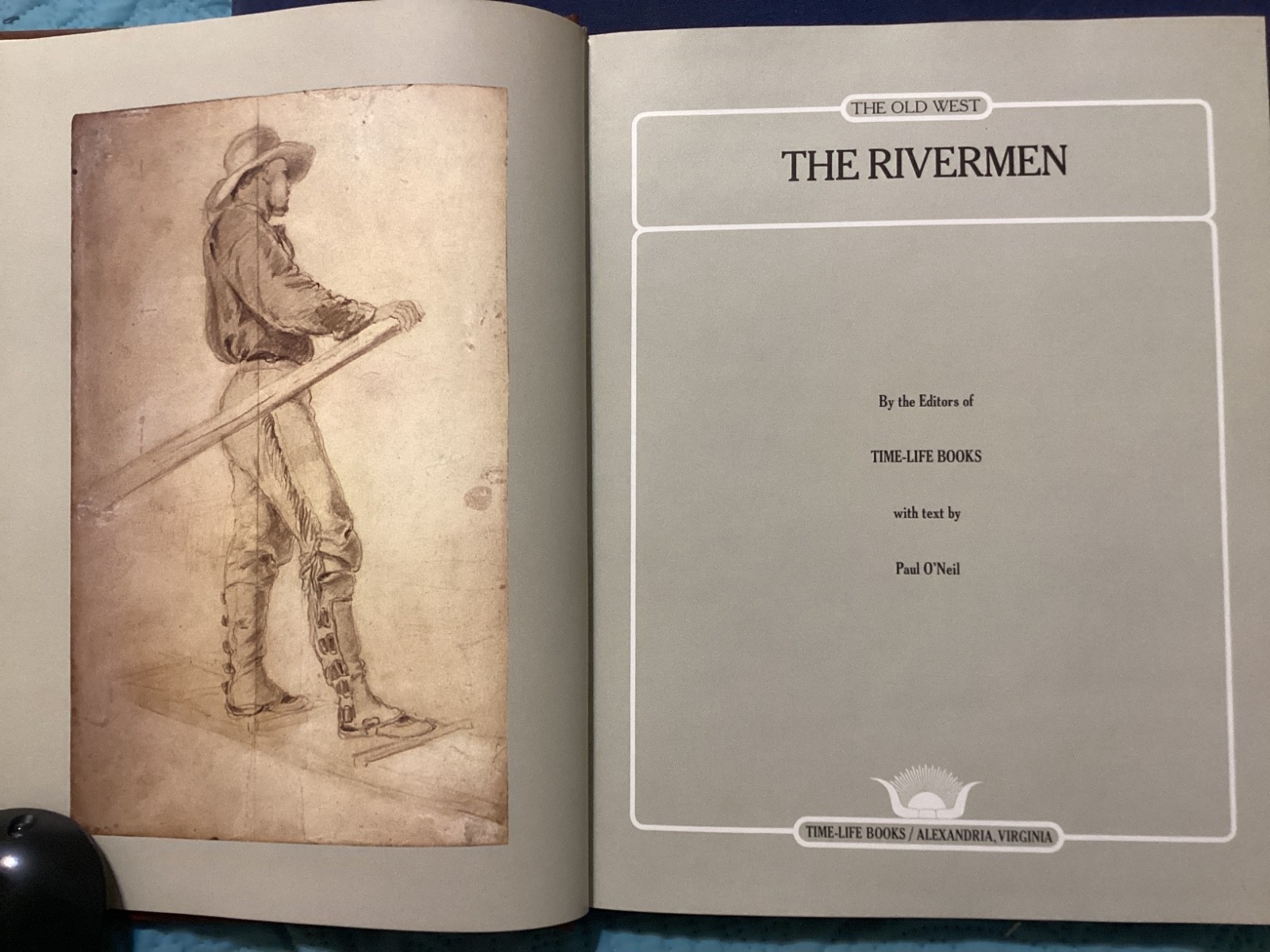RIVERMEN THE OLD WEST; TIME/LIFE SERIES, 1975, EXC. COND/FREE POSTAGE!