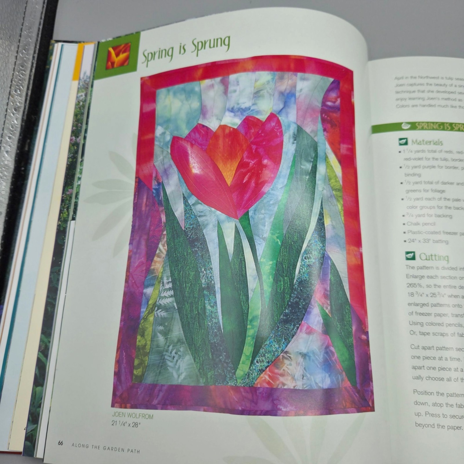 Along The Garden Path Quilting Book Hardcover By Jean & Valori Wells