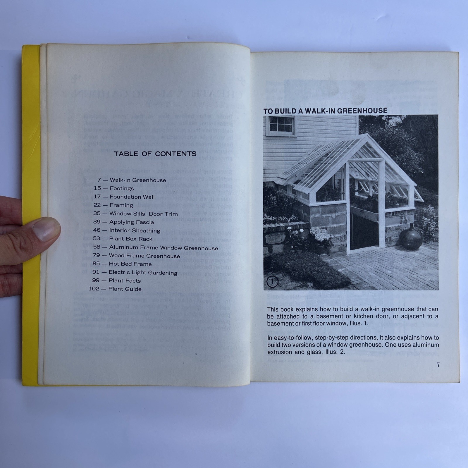 How To Build A Walk-In Or Window Greenhouse 1972 Trade Paperback 114 Pages