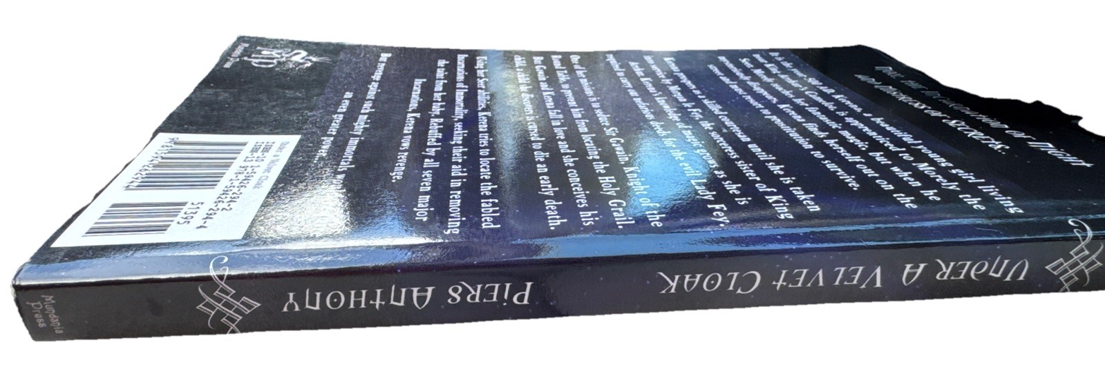 Under a Velvet Cloak Book by Piers Anthony (2007) First Edition, 1st Print, RARE