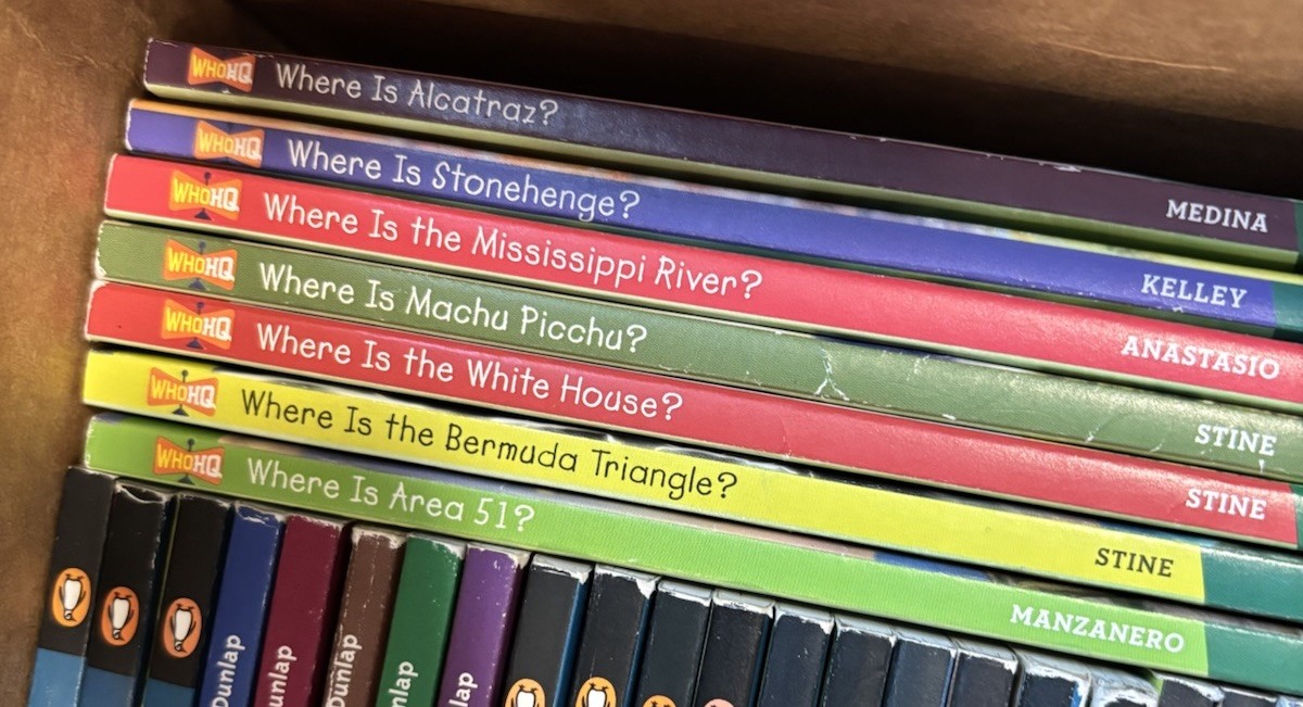 WHO HQ HUGE LOT – 52 books – Who Was? What Was? Where Is? Homeschool History