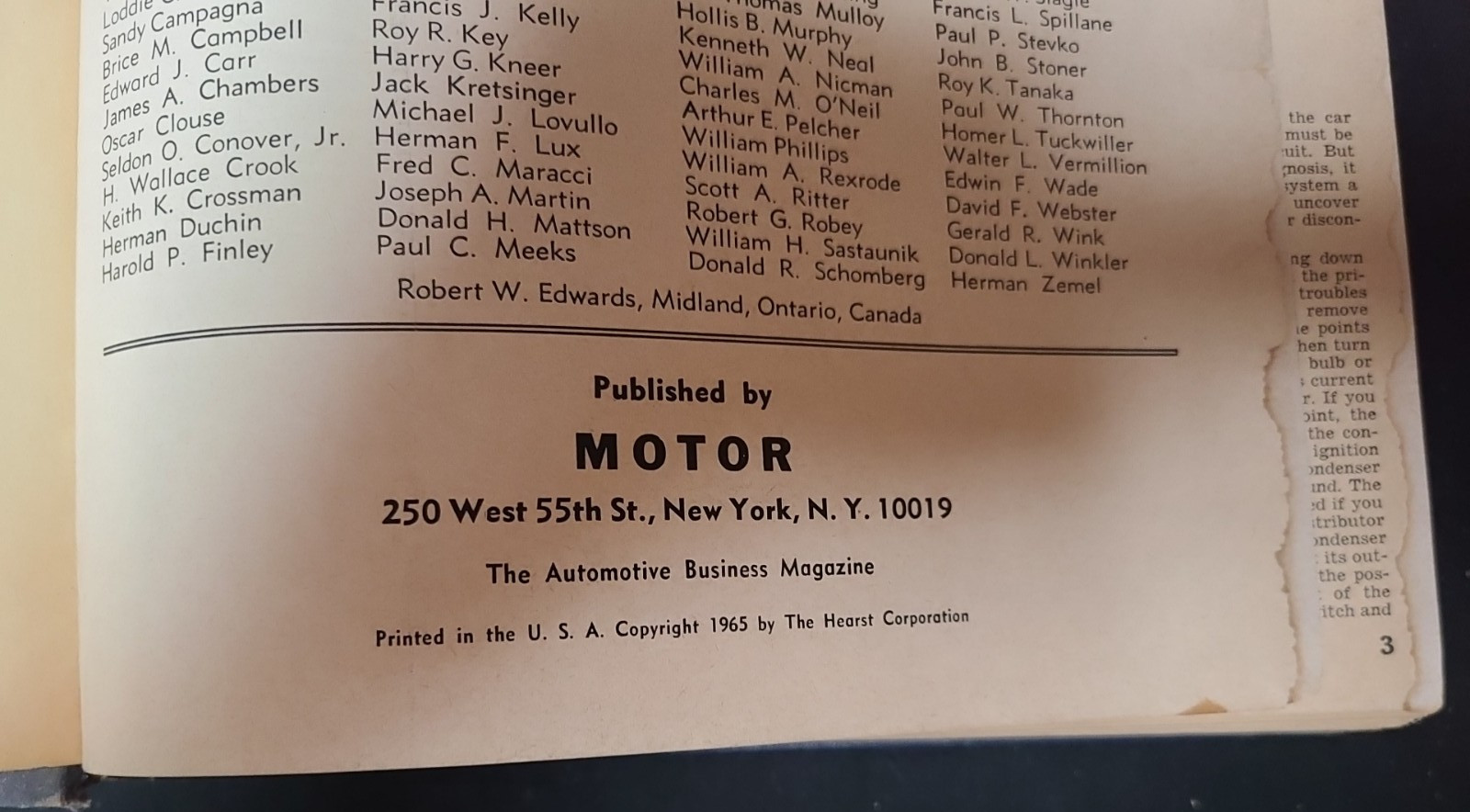 Motors Auto Repair Manual 28th Edition 1965 Hardcover