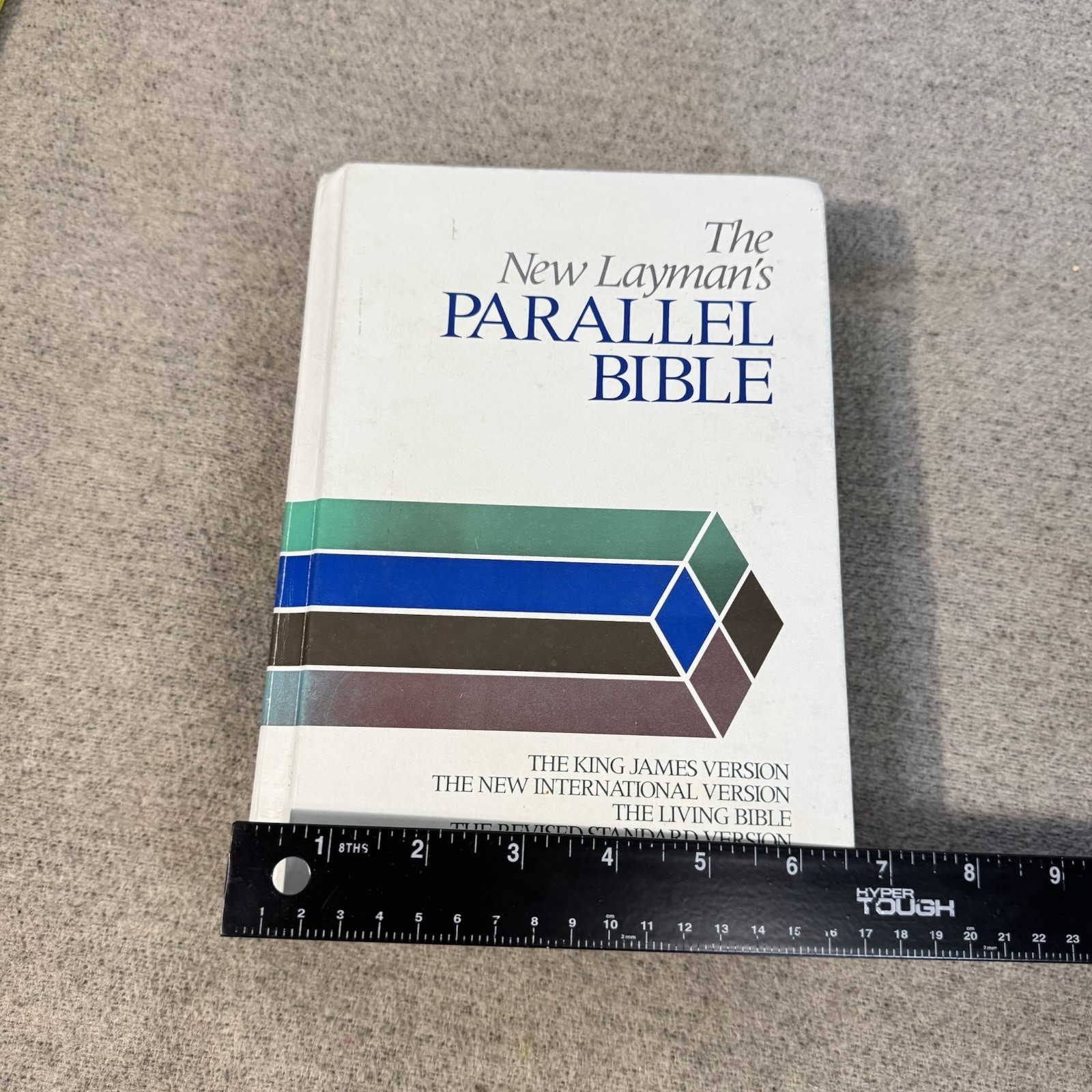 The New Layman’s Parallel Bible Zondervan Hardcover Vintage KJV NIV TLB RSV
