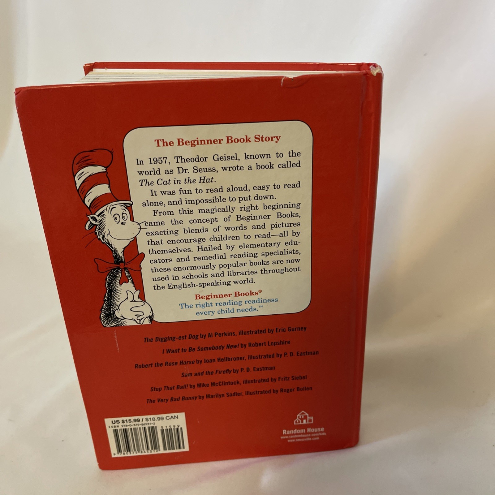 Dr. Seuss The Big Red Book of Beginner Hard Cover 6 Stories Book 344 Pages