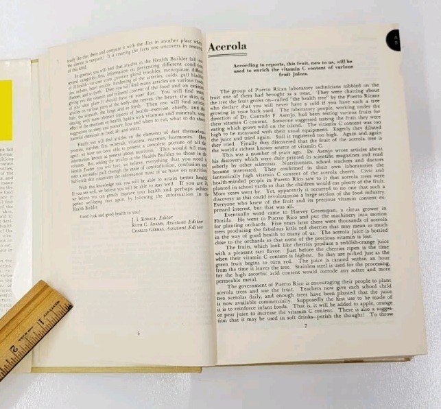 Vintage 1957 The Health Builder by J.I. Rodale, Illustrated Health Encyclopedia