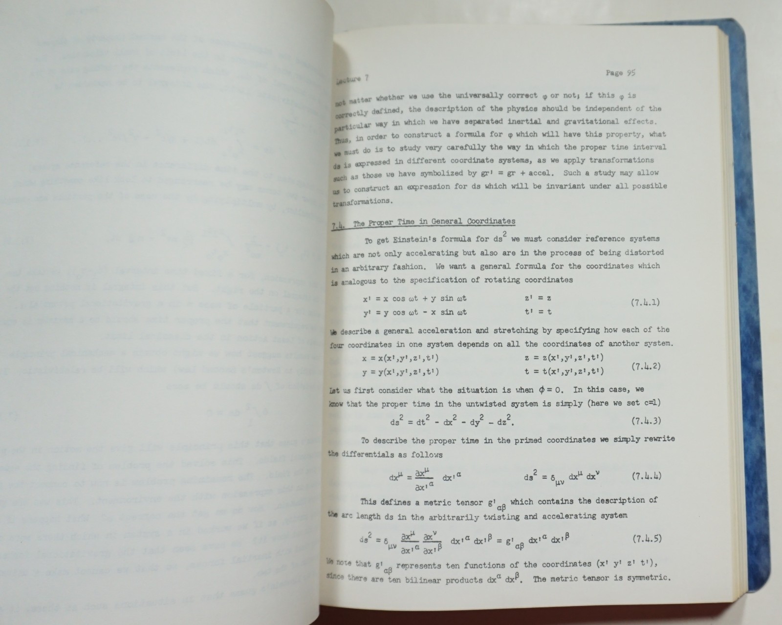 Lectures on Gravitation 1971 Richard Feynman 1ST ED of Complete Book Physics