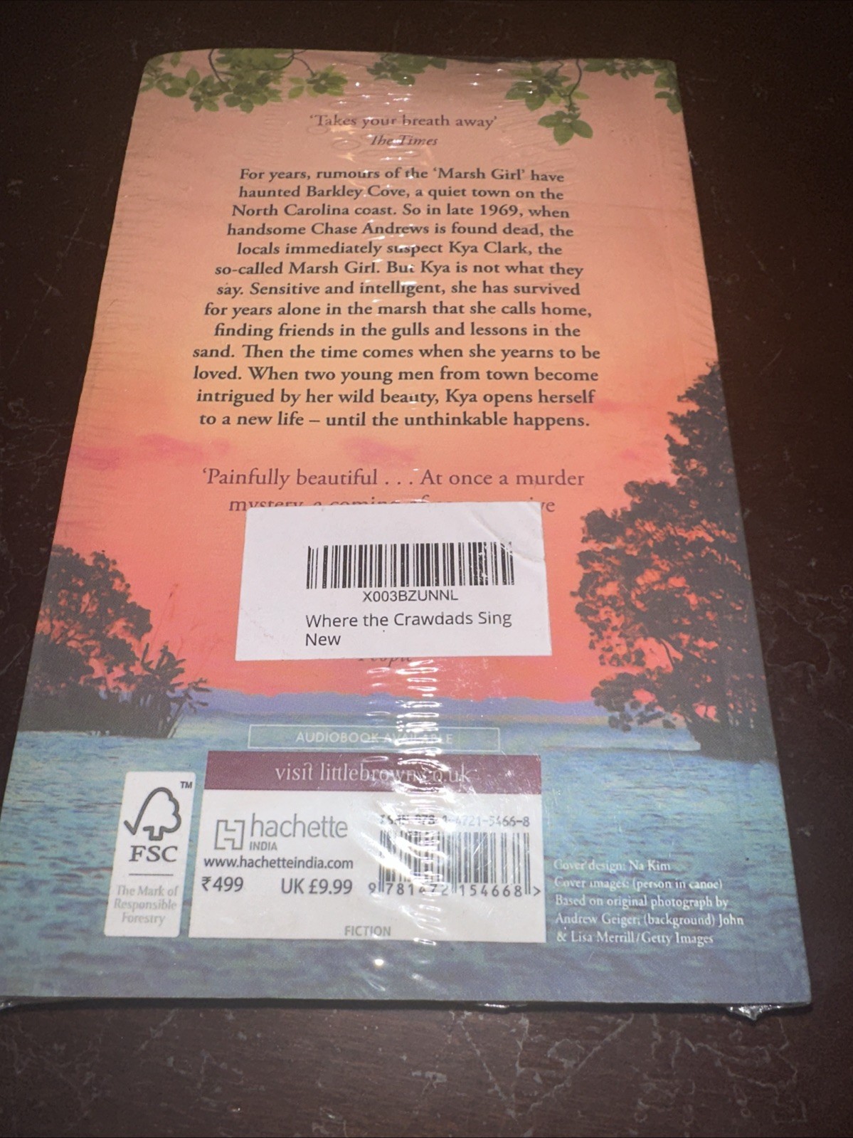 Where the Crawdads Sing Book Paperback New and Sealed 9781472154668 Delia Owens*