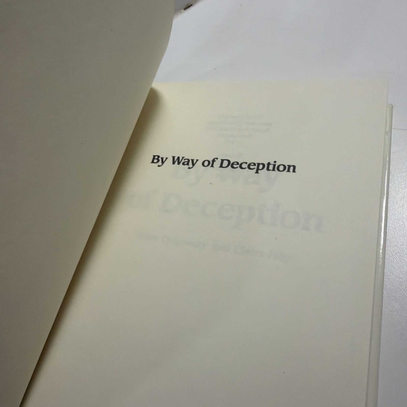By Way of Deception: Making of a Mossad Officer (Hardcover) by Victor Ostrovsky