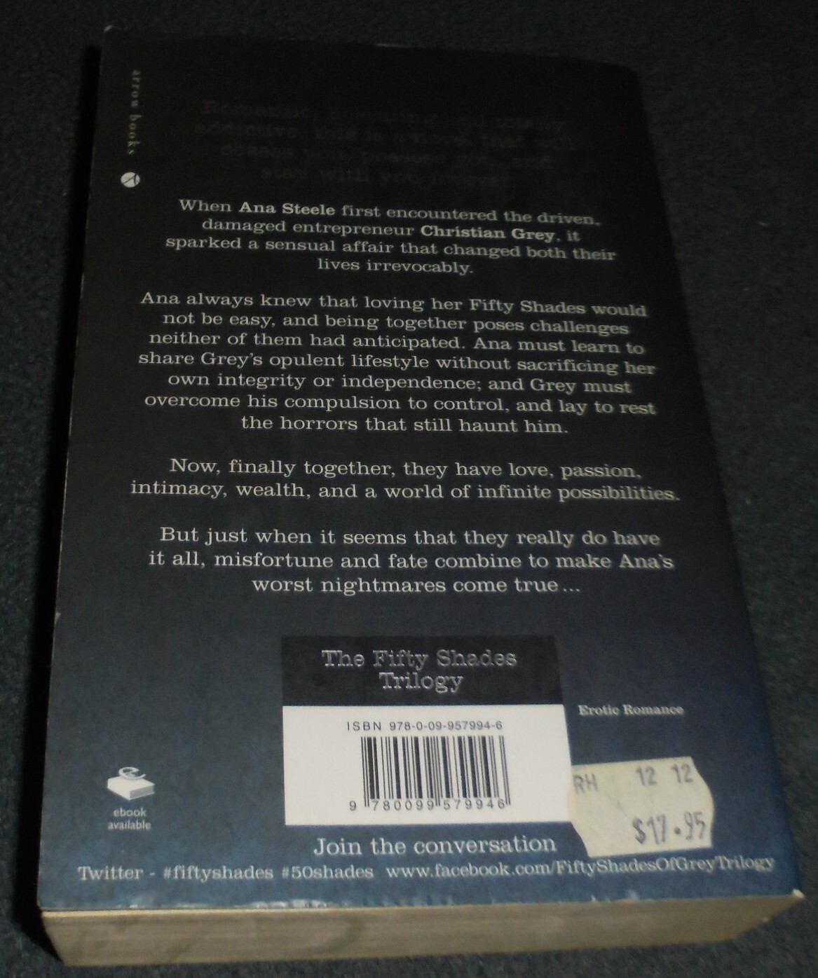 FIFTY SHADES FREED BOOK BY EL JAMES 578 PAGES