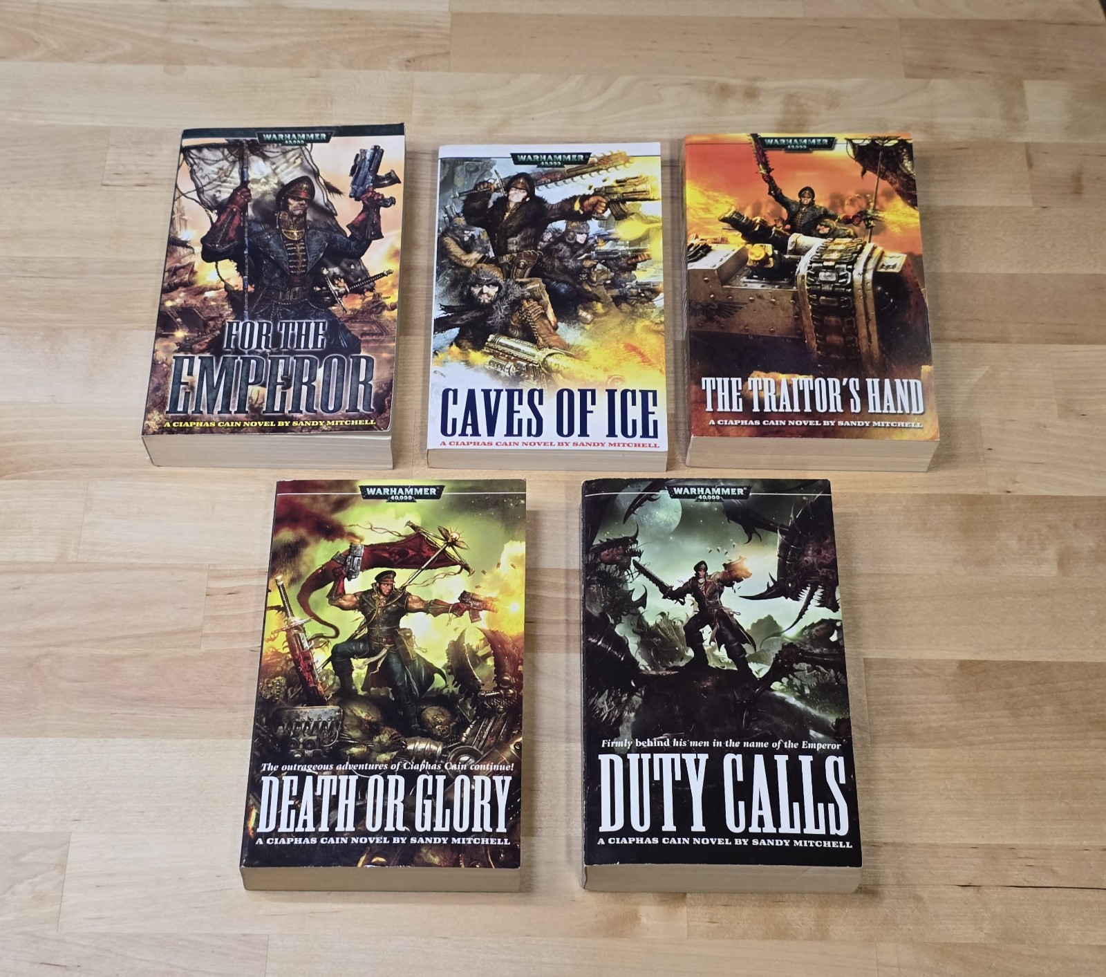 CIAPHAS CAIN NOVELS 1-5 SET BY SANDY MITCHELL WARHAMMER 40K