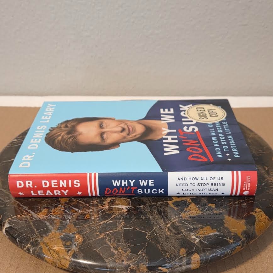 DENIS LEARY Why We Don’t Suck SIGNED AUTOGRAPH 2017 HC FIRST EDITION VGC