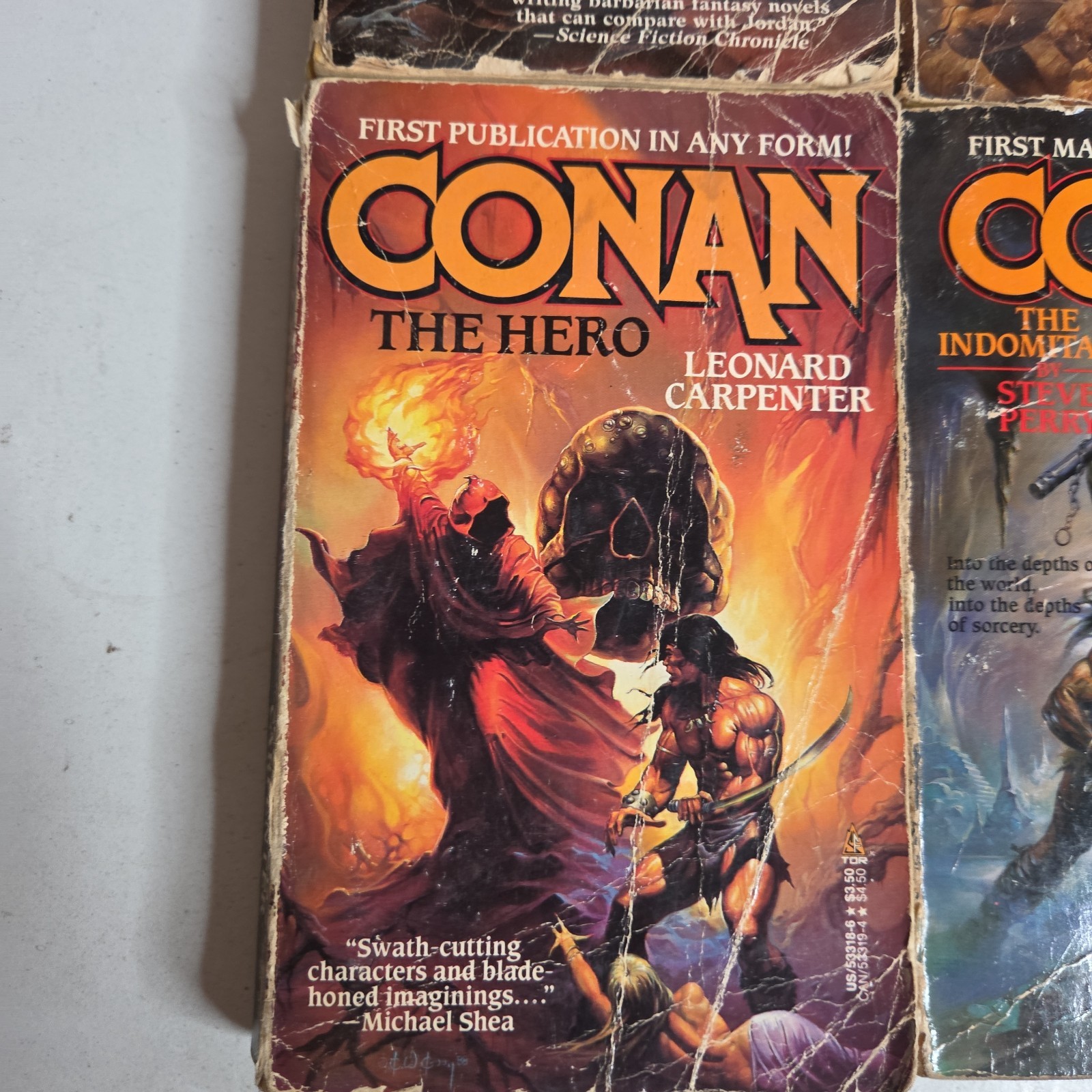 CONAN THE BARBARIAN 12x PAPERBACK Book LOT Fantasy TOR Robert Jordan