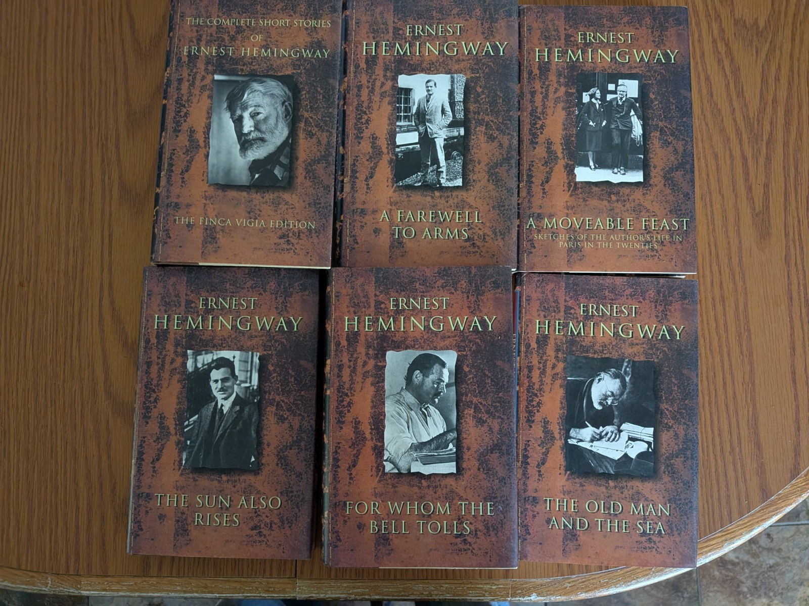 Lot of 6 ERNEST HEMINGWAY Book of the Month Club Set Short Stories