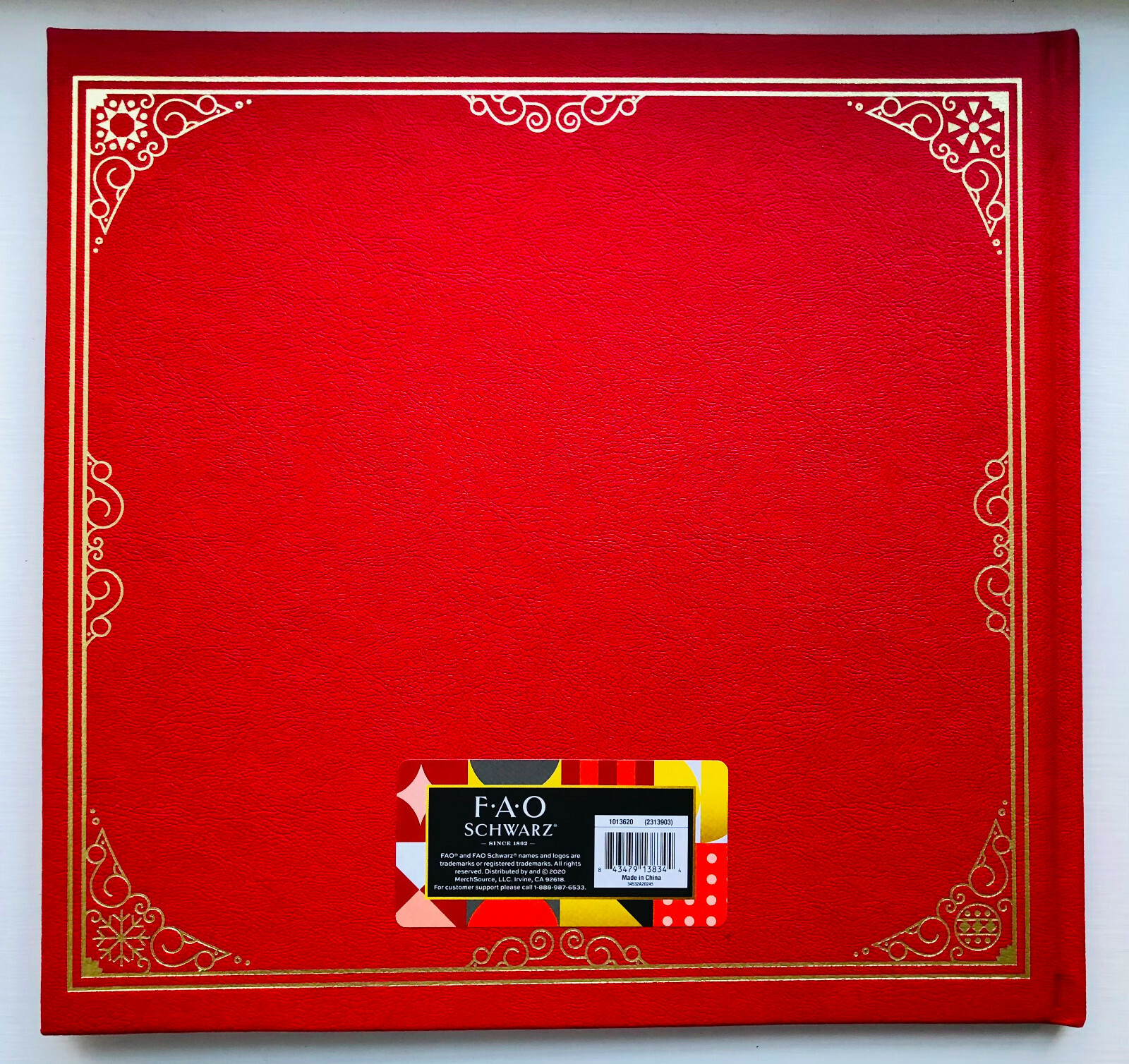 FAO Schwarz THE NUTCRACKER AND THE MOUSE KING Christmas Faux Leather Bound Book