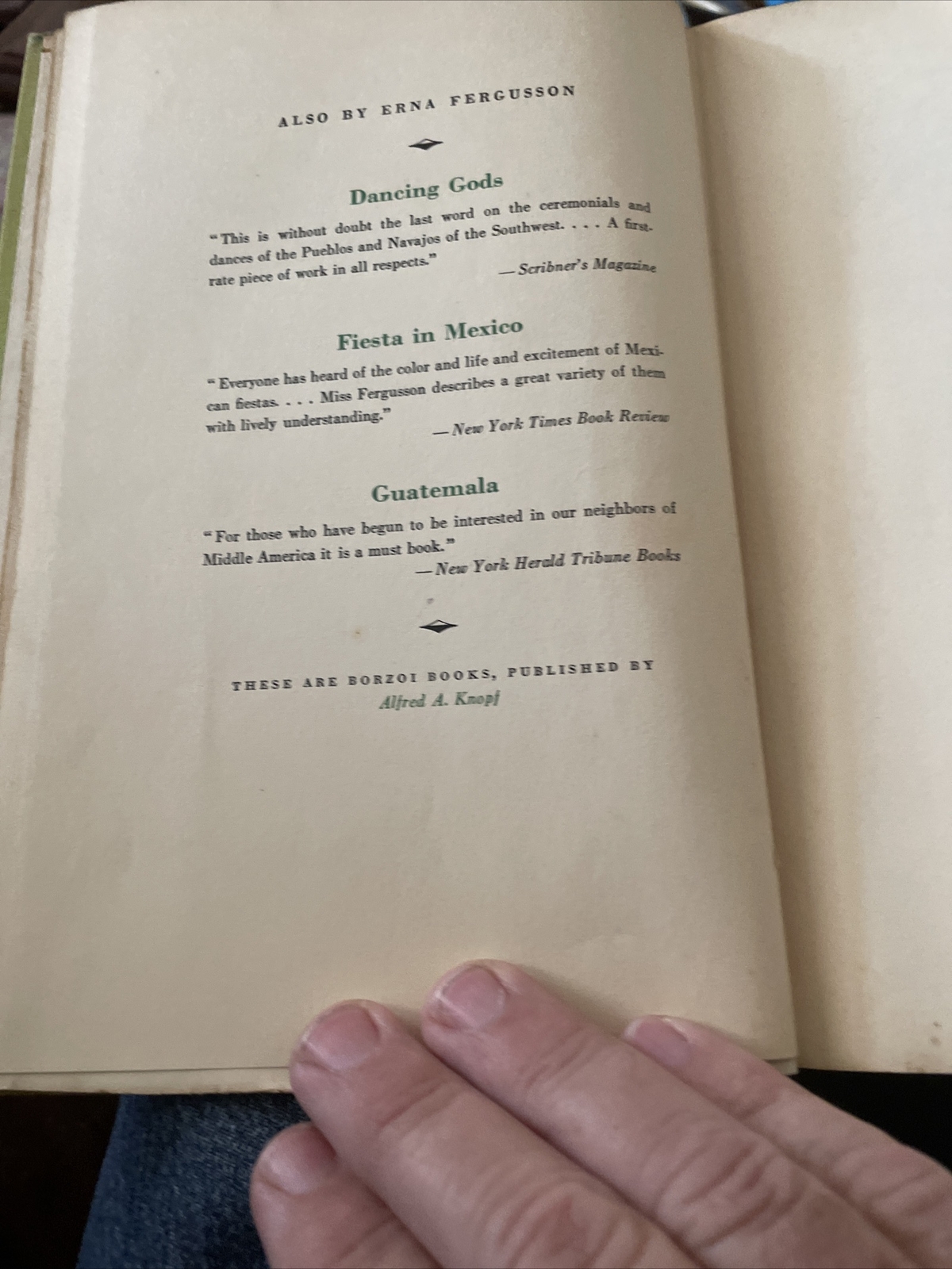 Venezuela By Erna Ferguson 1939 First Edition Alfred A. Knopf Publisher
