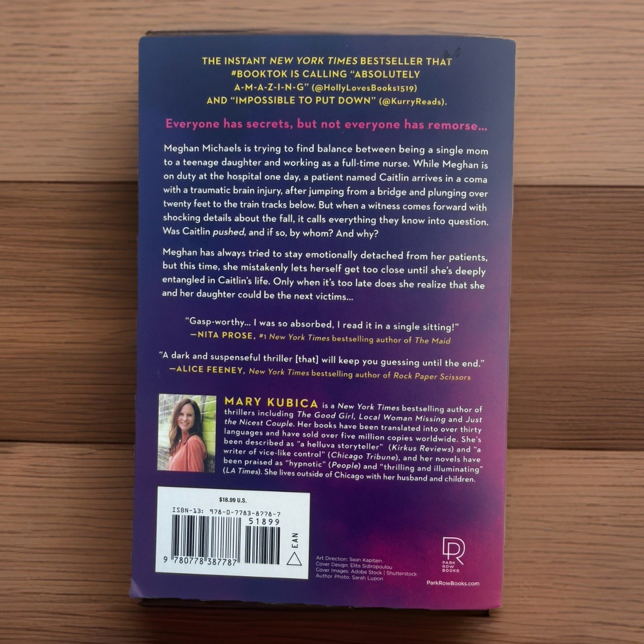 She’s Not Sorry Paperback Book by Mary Kubica Psychological Thriller