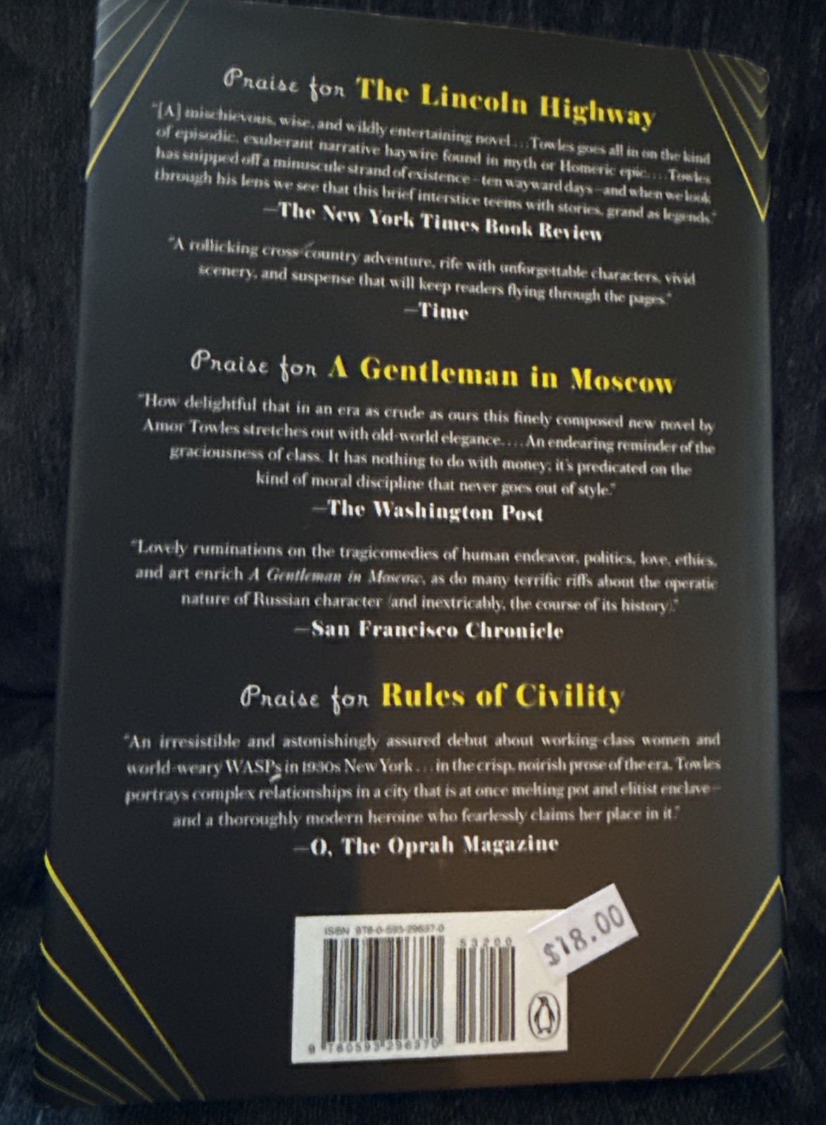 Table for Two: Fictions by Amor Towles 2024 Hard Cover NEW 1st Edition 1st Print