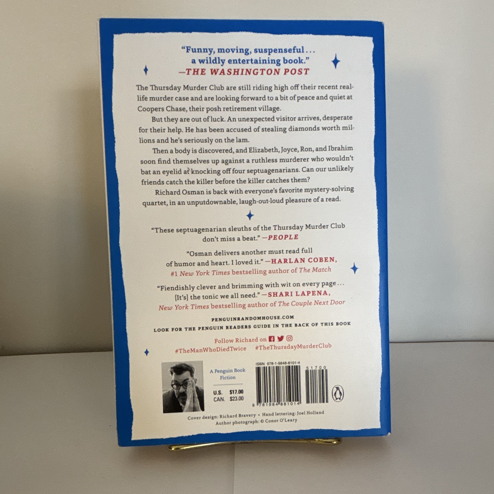 Richard Osman The Man Who Died Twice Thursday Murder Club PB Penguin Mystery
