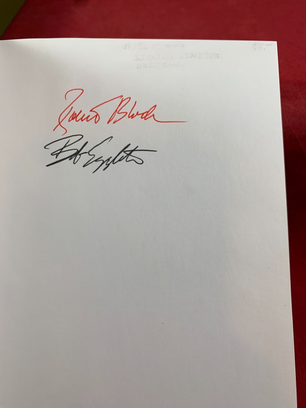 Out Of My Head Signed By Robert Bloch & Bob Eggleton136/200 1st Edition Slipcase
