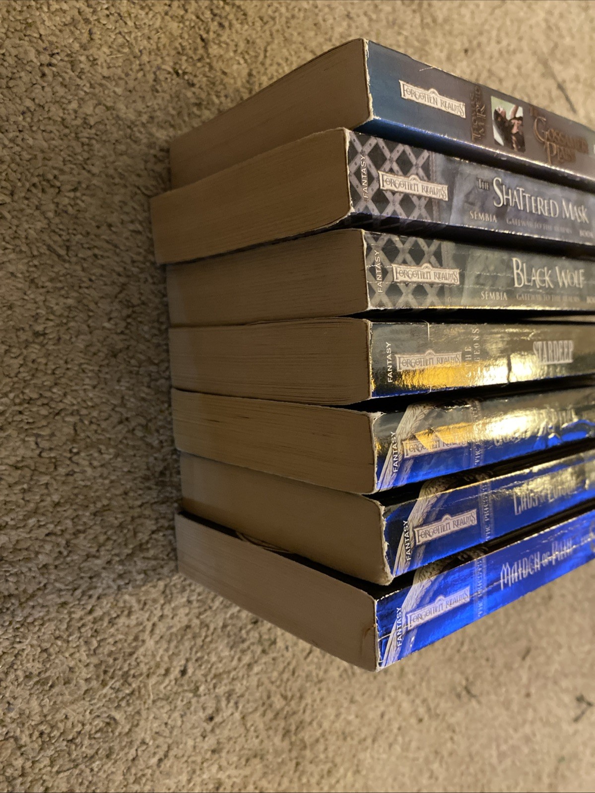 7 Book Lot Vintage Wizards Of The Coast Forgotten Realms Priests 1-3, Sembia 1st