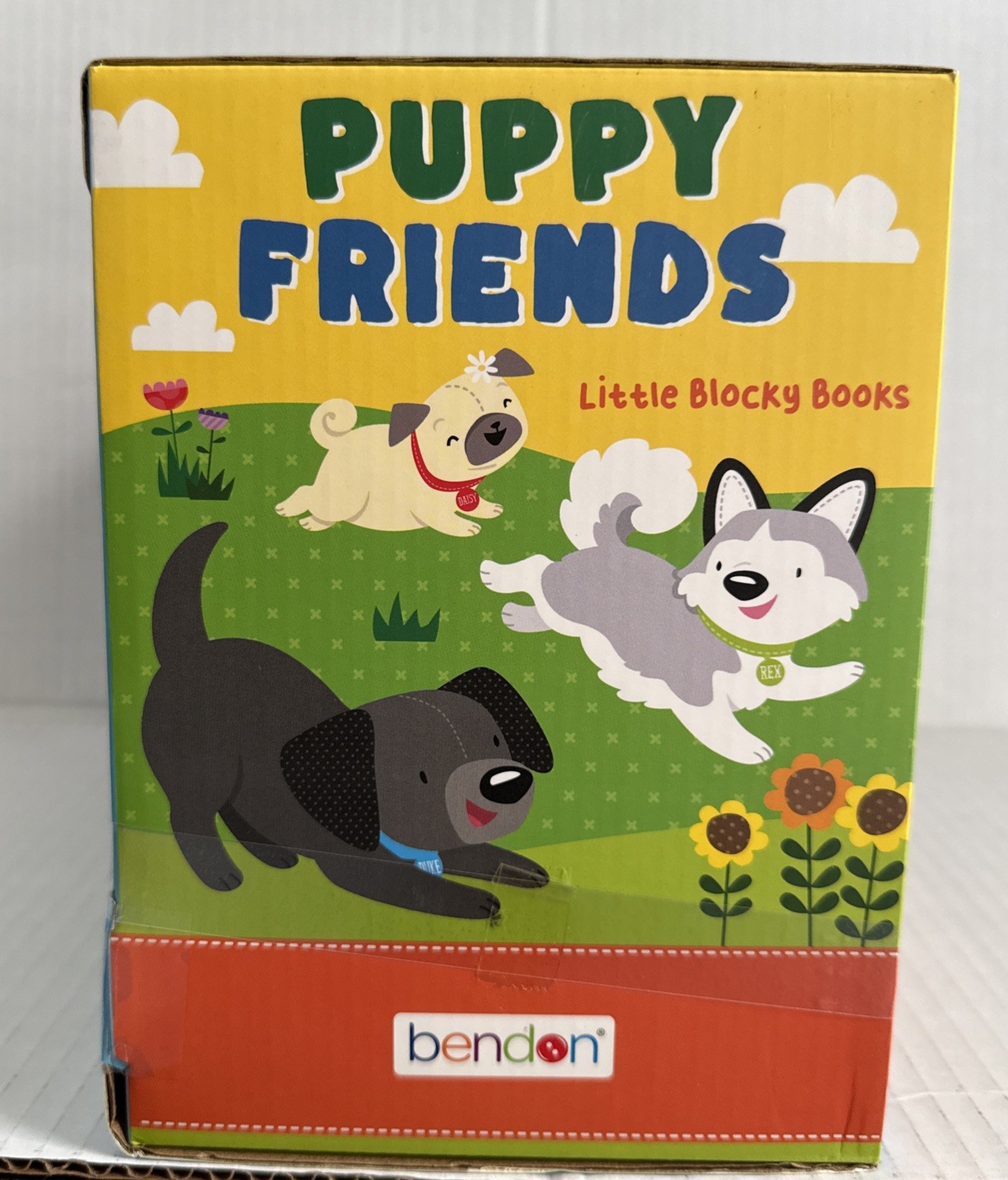 Bendon Board Books Puppy Friends Little Blocky Books Husky Pug Lab Kathy Ireland