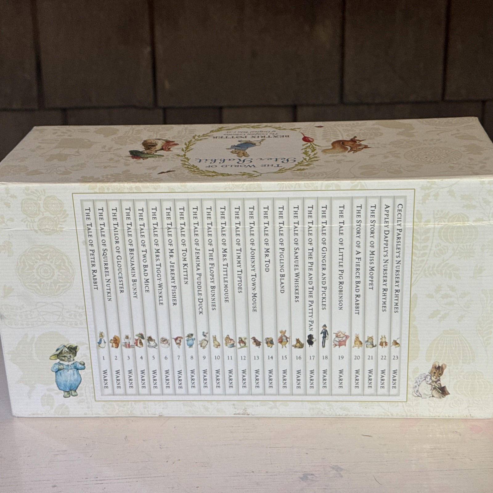 Beatrix Potter World Of Peter Rabbit Tales Complete Collection 1-23 Book Set Box