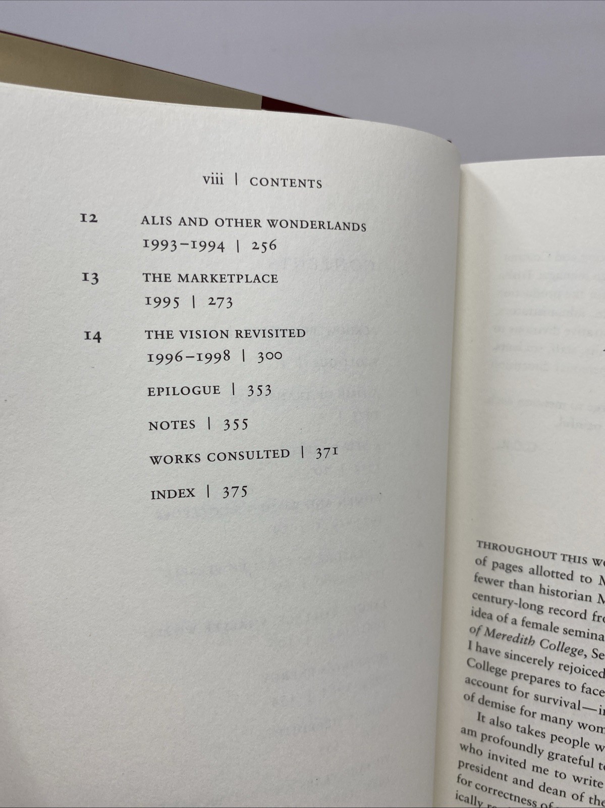 The Vision Revisited Meredith College 1971–1998 HC 1st Edition FREE SHIPPING!