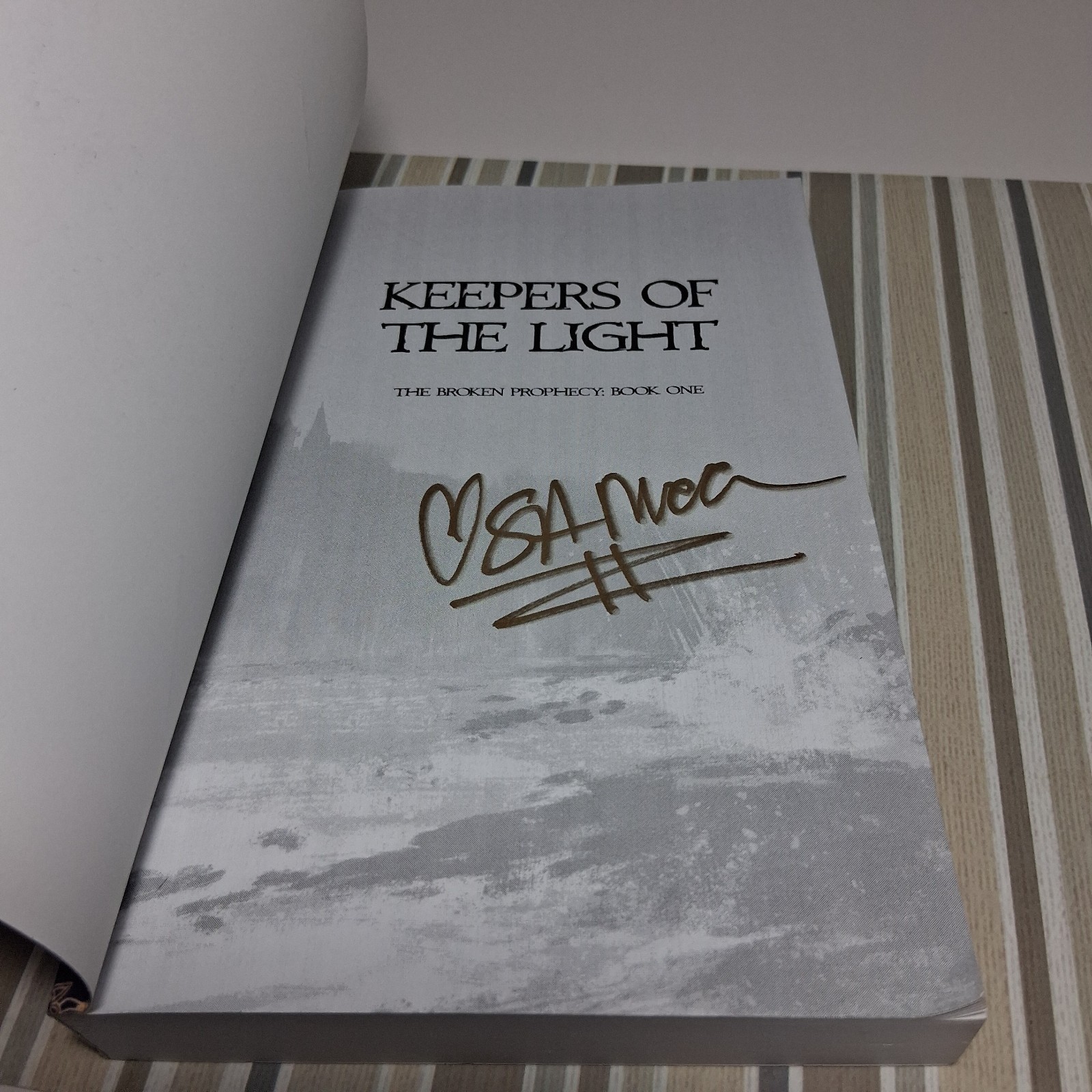 Keepers of the Light by S.A. McClure Signed Paperback 2nd Ed YA Fantasy Promo