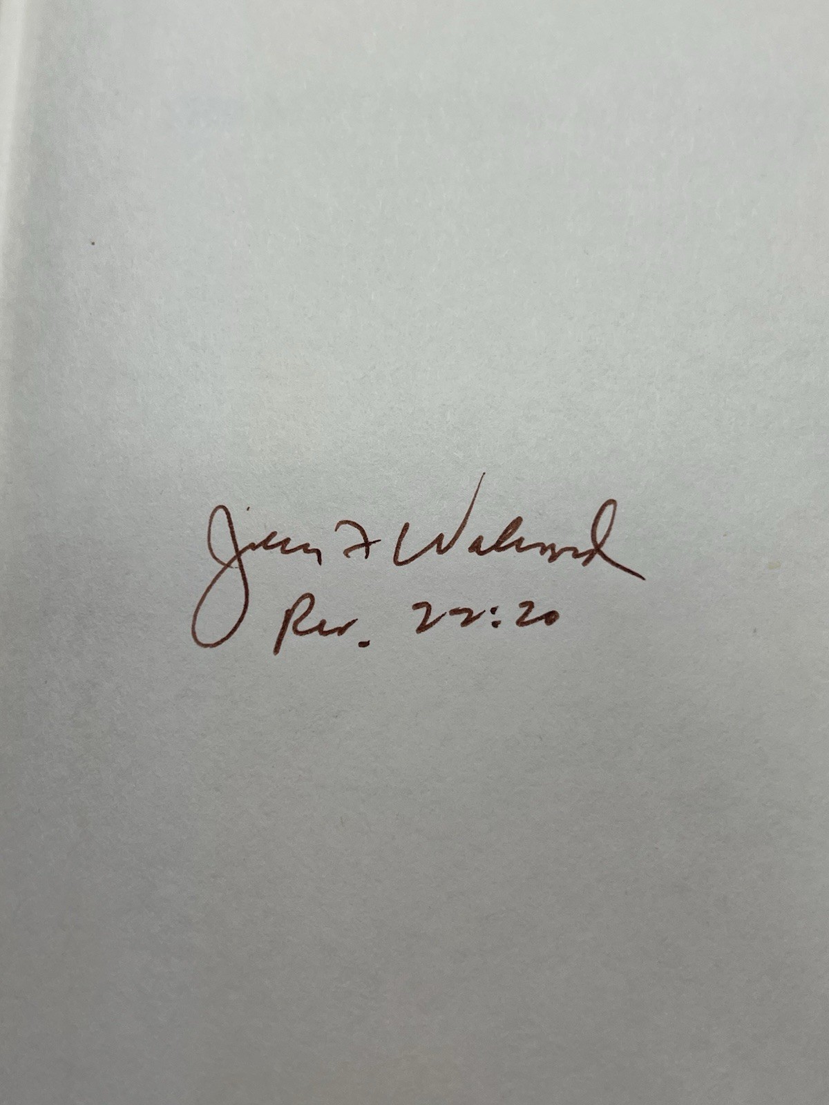 The Millennial Kingdom by John F. Walvoord 1974 Eight Printing SIGNED